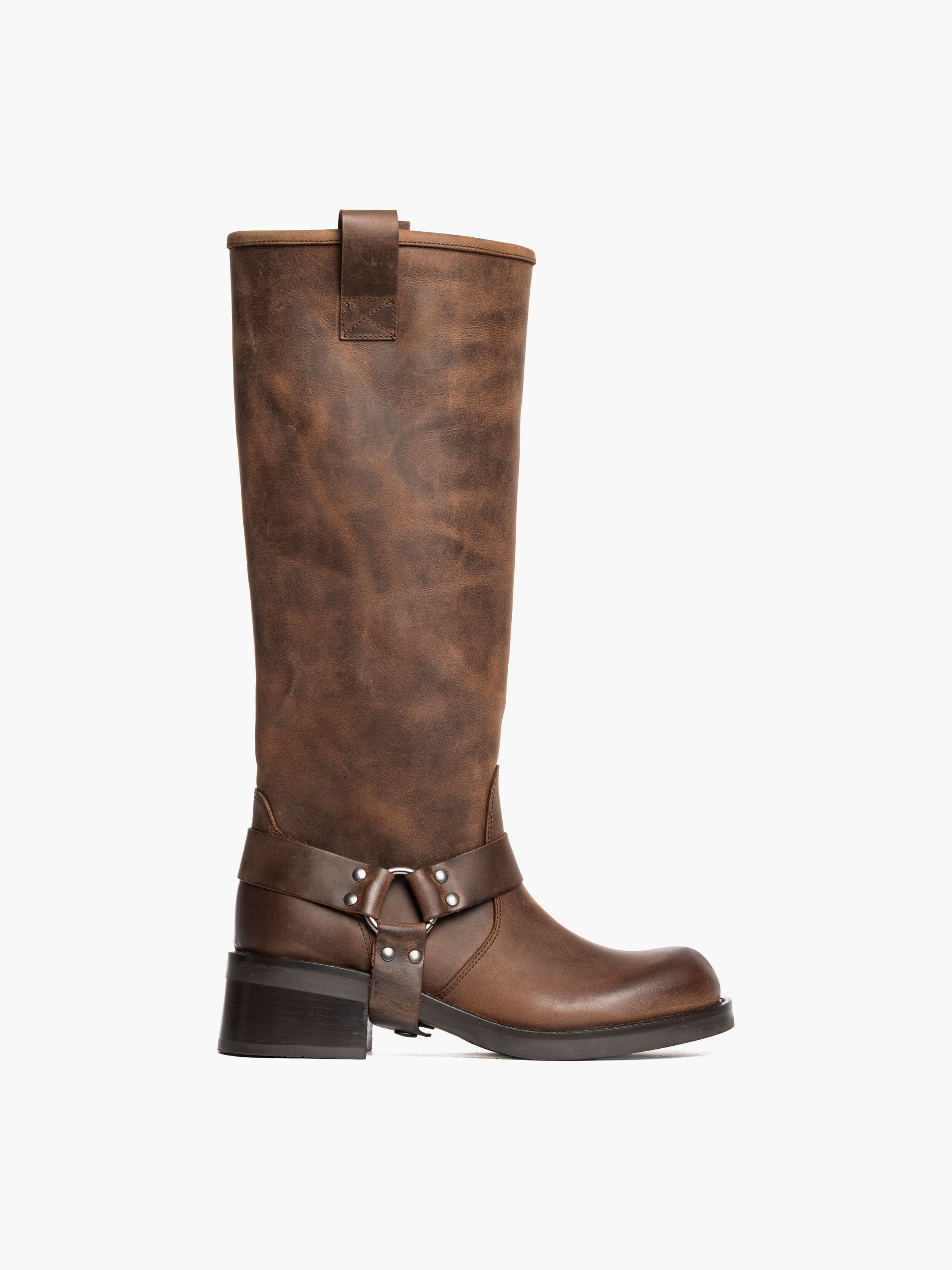 Stivali alti Countryboot in pelle Cuoio