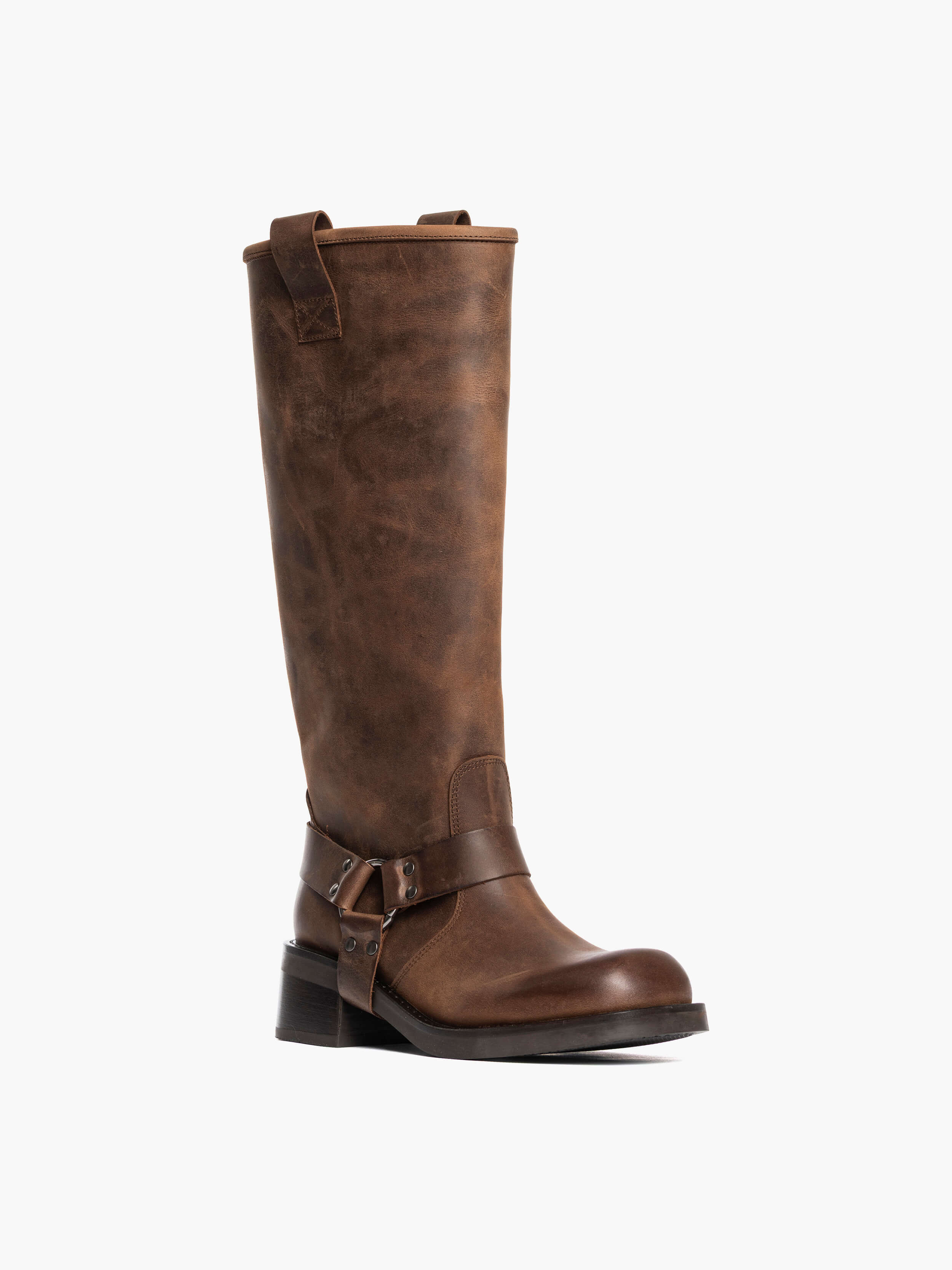 Stivali alti Countryboot in pelle Cuoio