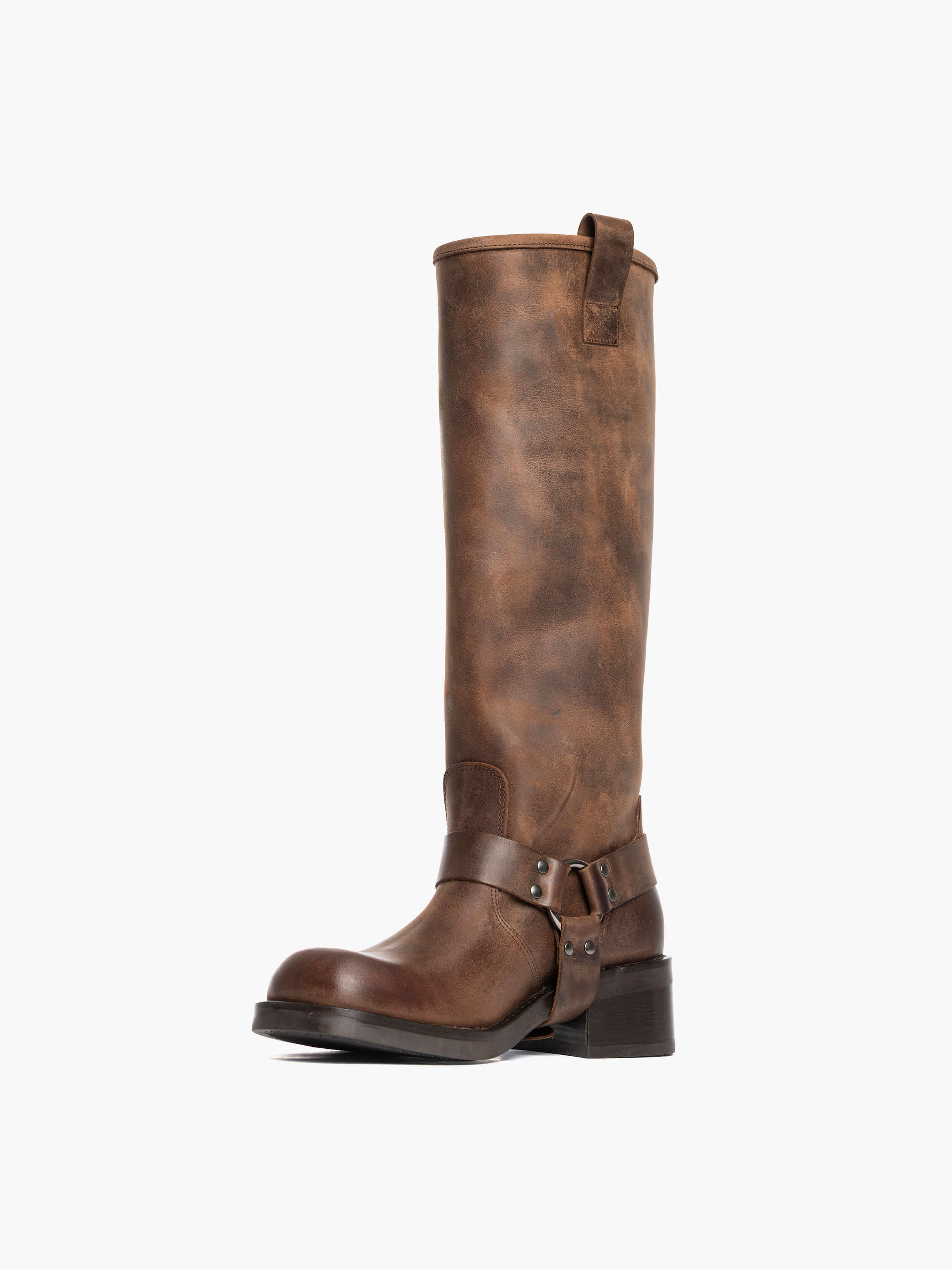 Stivali alti Countryboot in pelle Cuoio