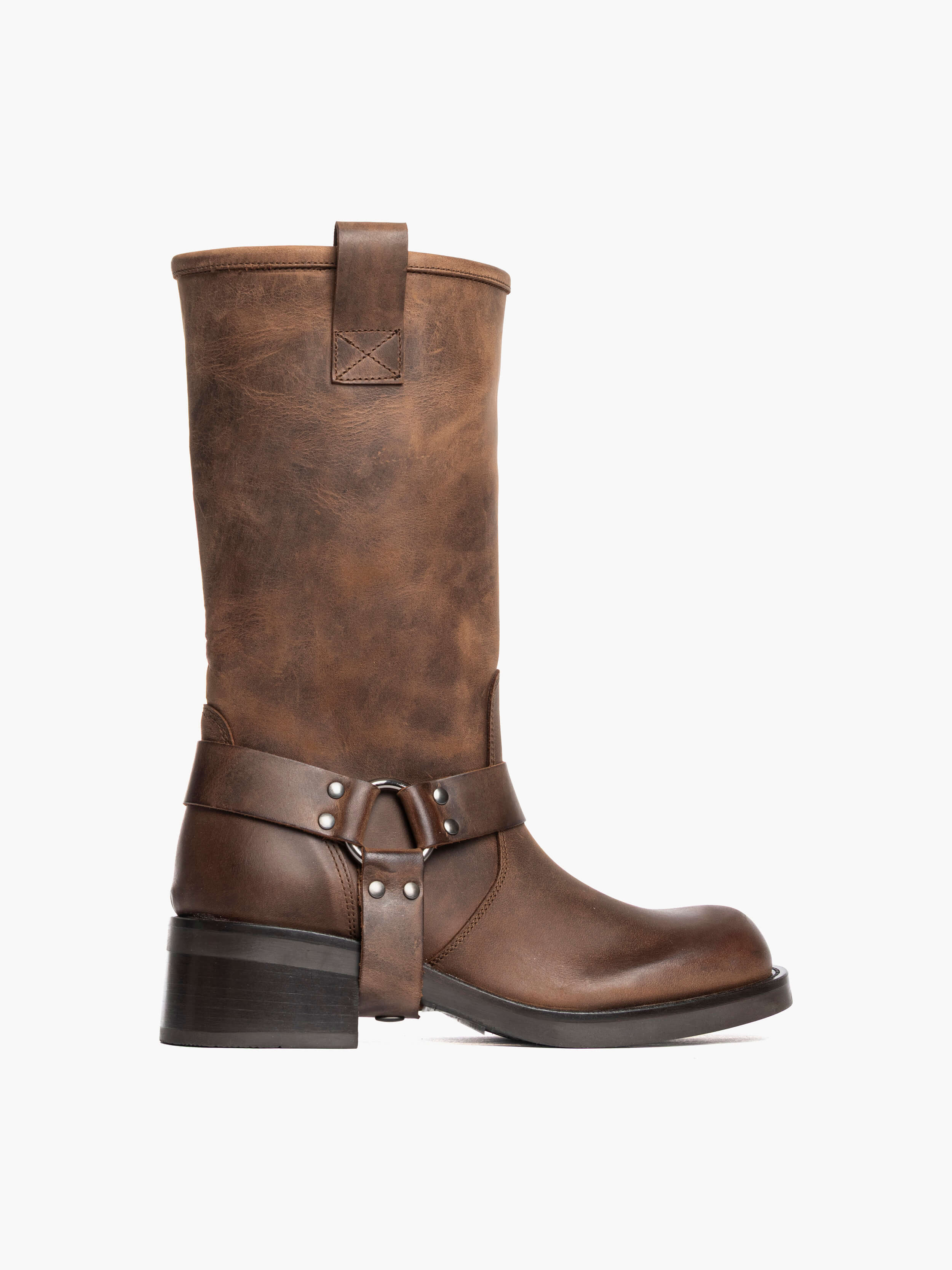 Stivali alti Countryboot in Nabuk Cuoio