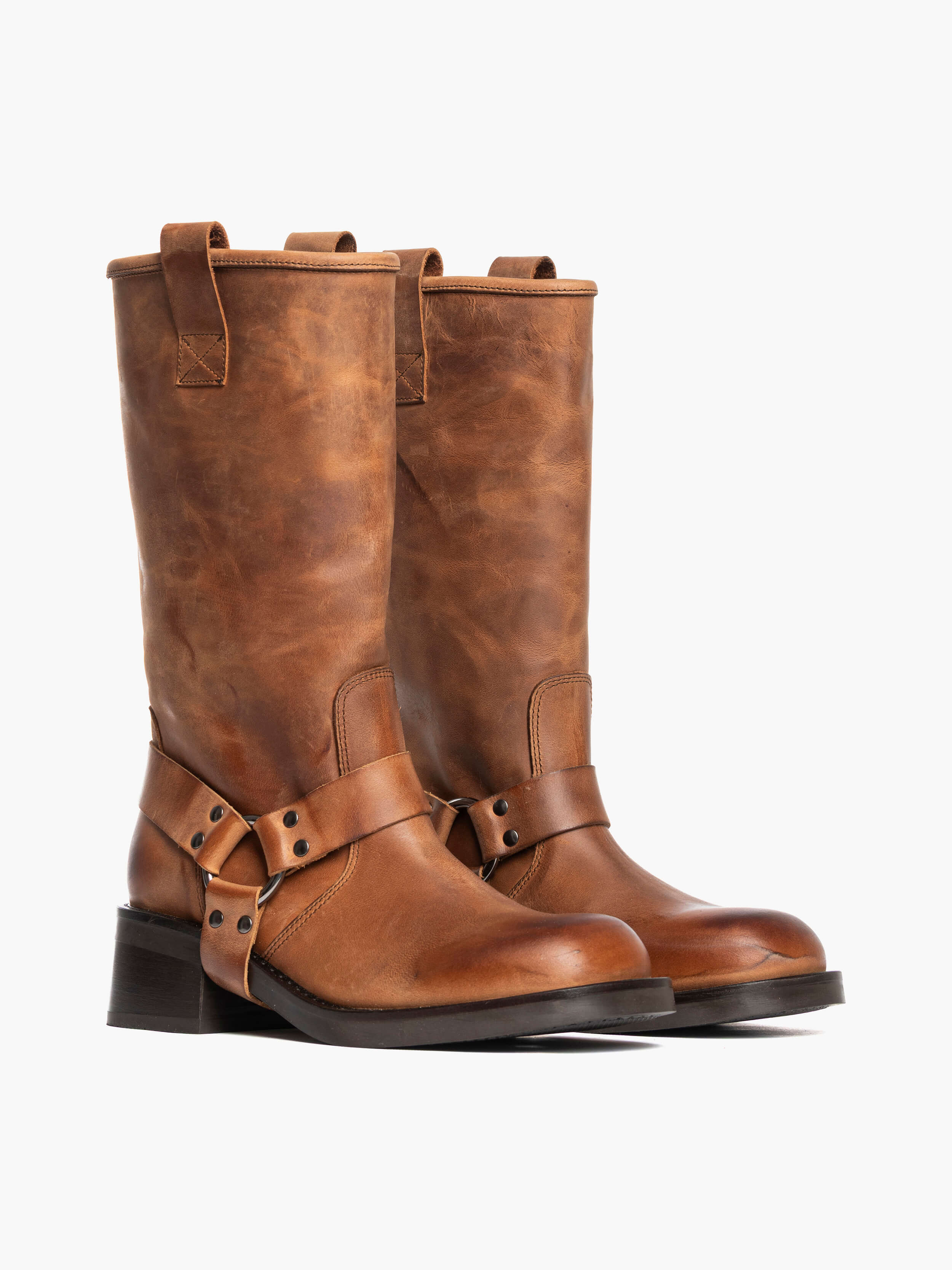 Stivali alti Countryboot in Nabuk Marrone