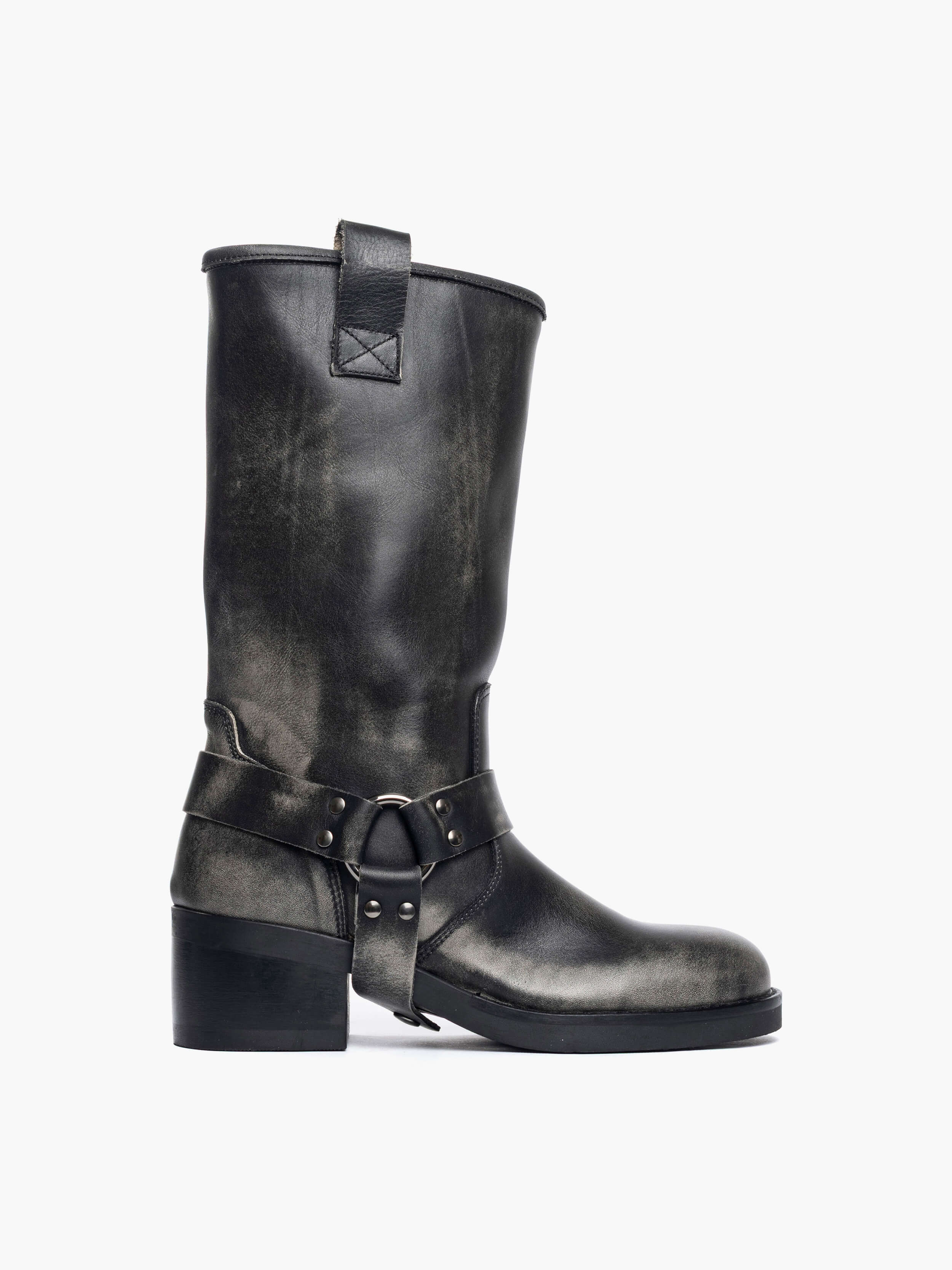 Stivali Countryboot in vitello spazzolato grigio