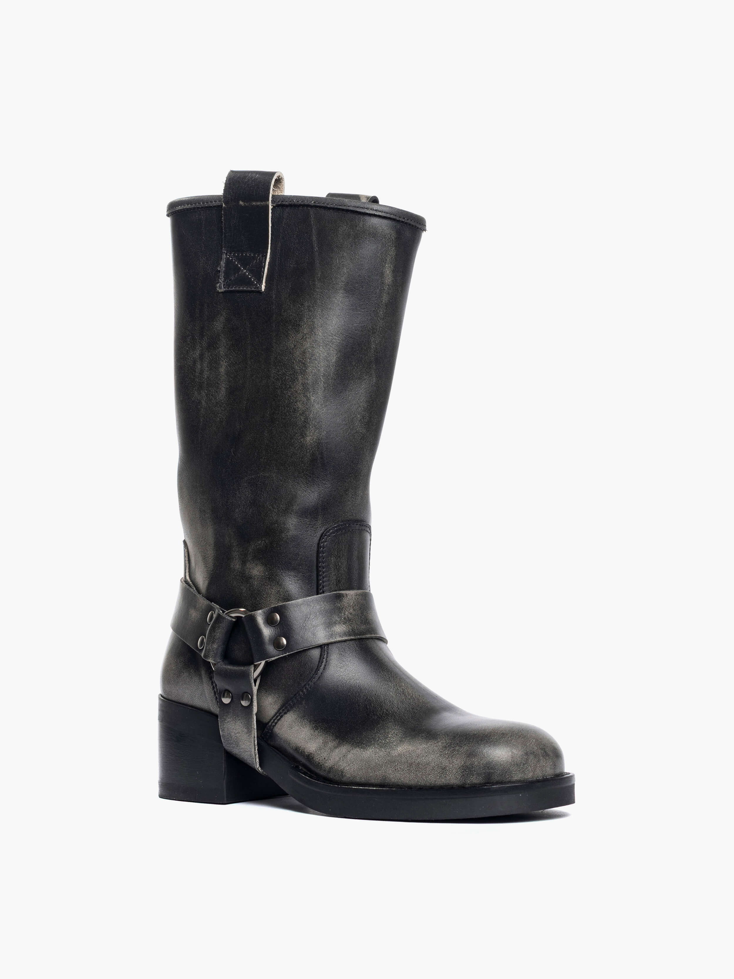 Stivali Countryboot in vitello spazzolato grigio