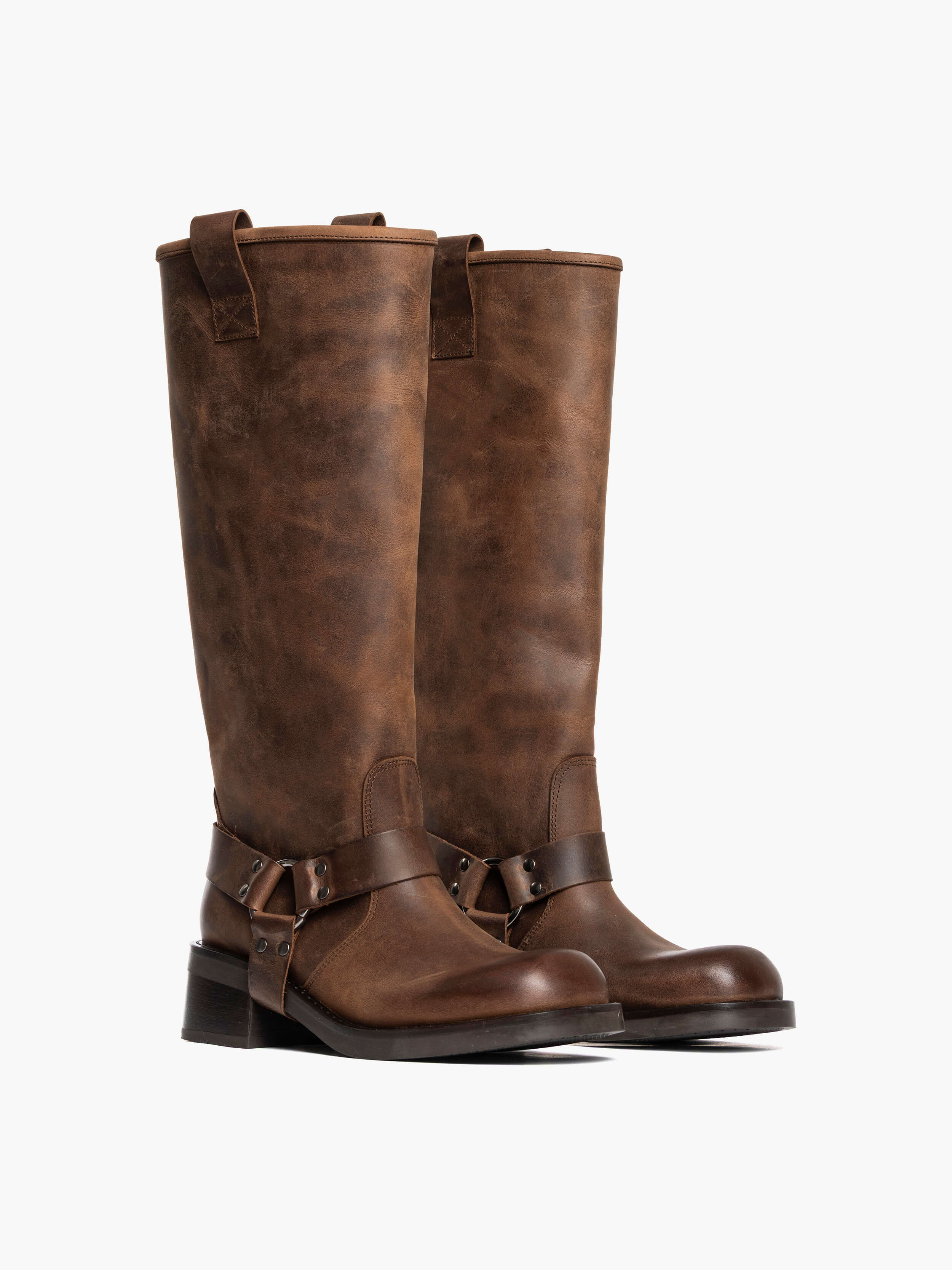 Stivali alti Countryboot in pelle Cuoio