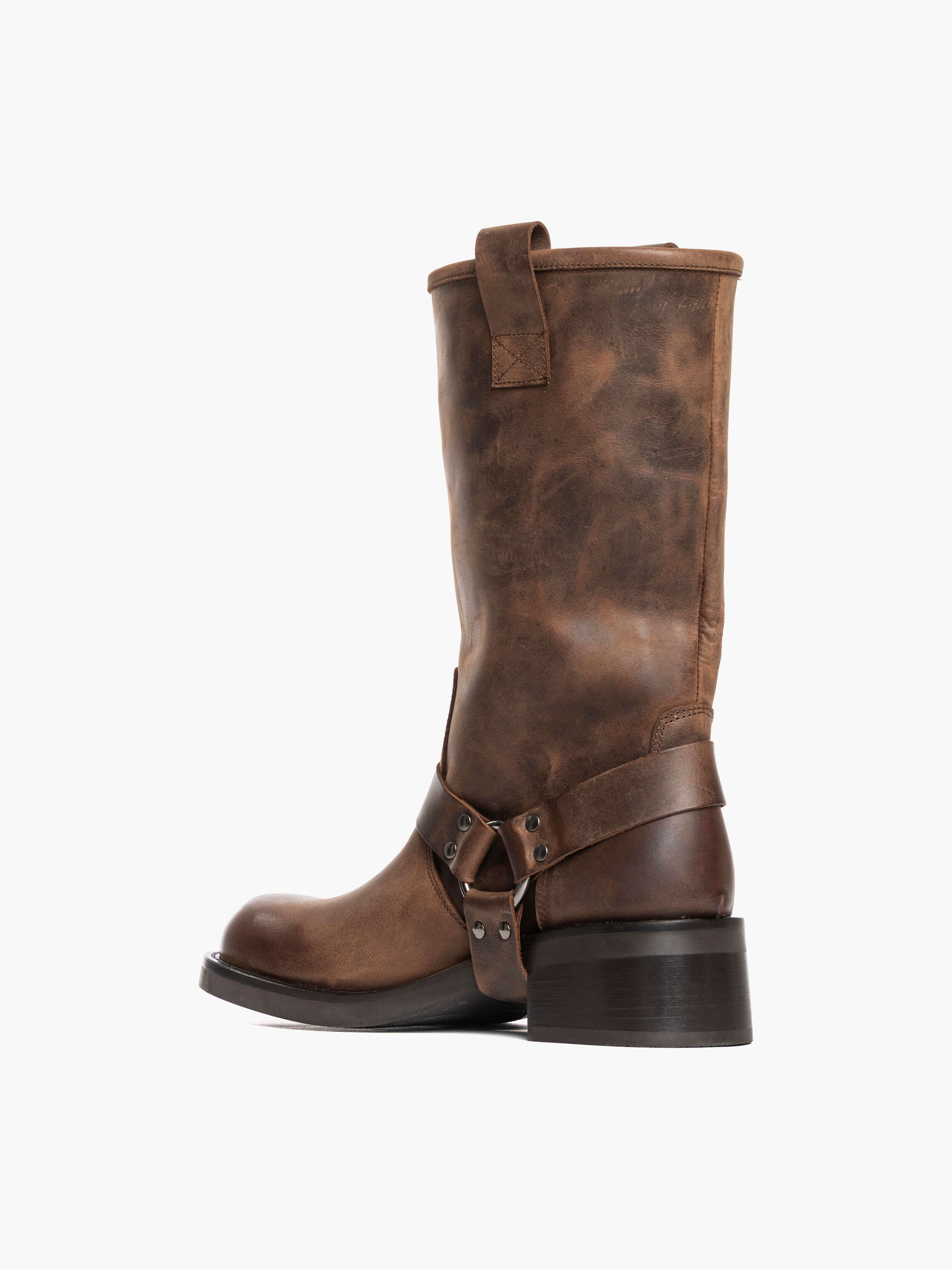 Stivali alti Countryboot in Nabuk Cuoio